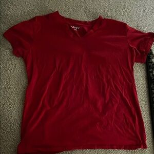 Vibrant Red V-Neck T-Shirt